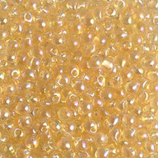 Miyuki drop beads 3,4mm Transparent light topaz ab DP-251